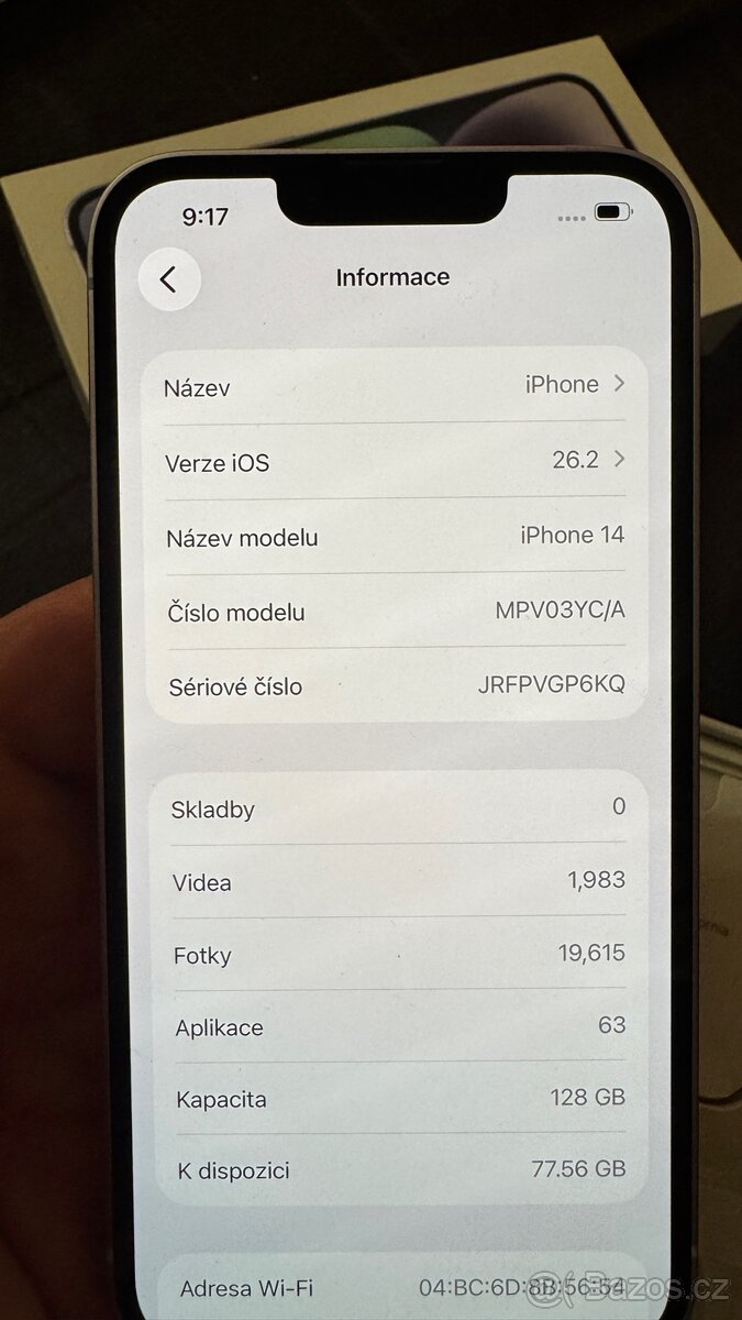 iPhone 14 128gb - stav A++++ - 9