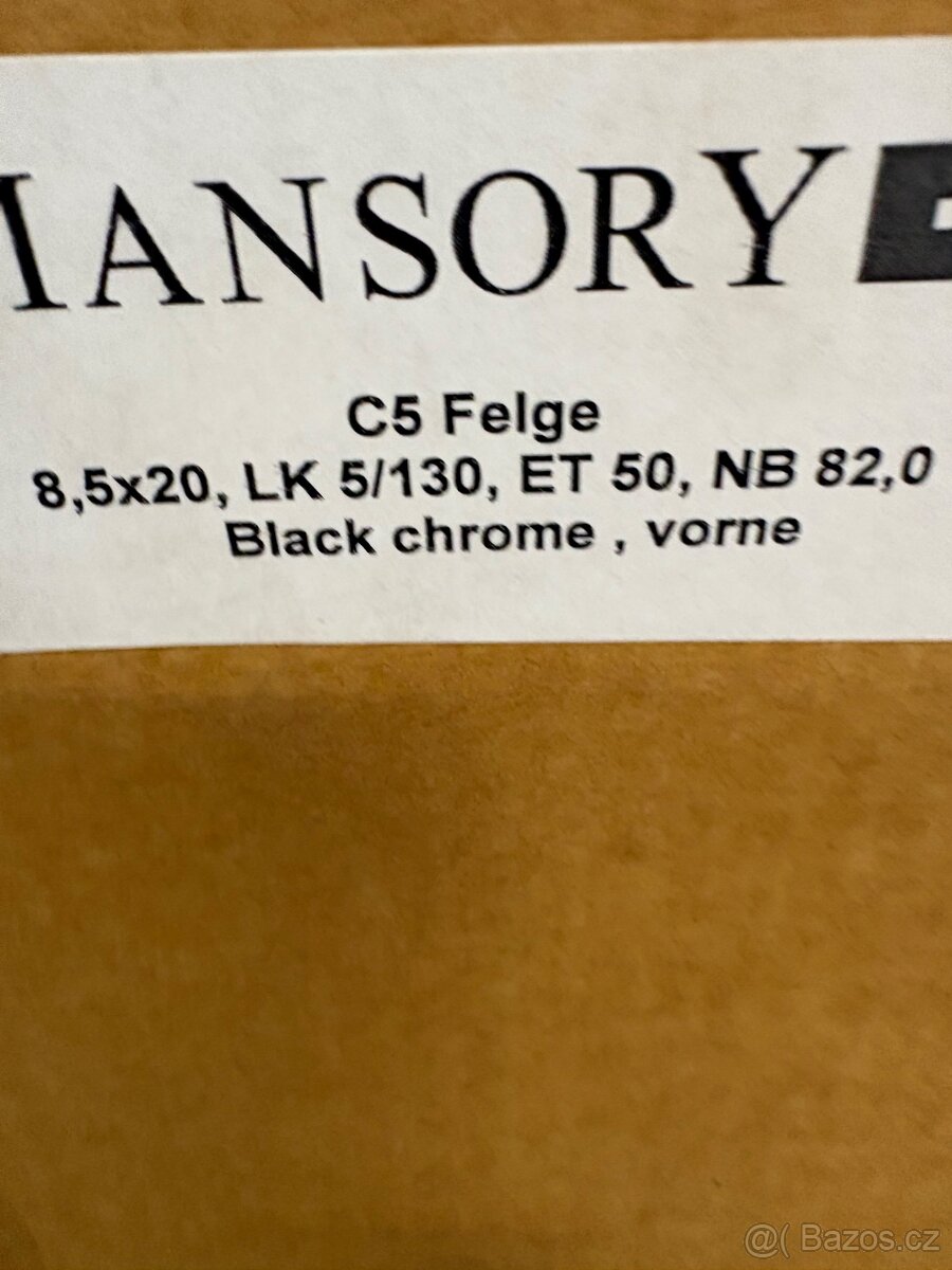 Alu kola Mansory C5 Porsche 8,5x20 -11x20 Nové Originál - 9