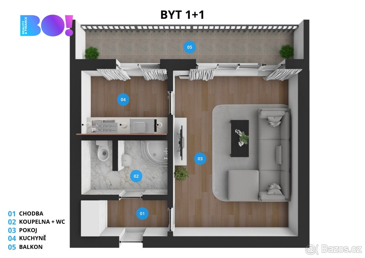 Prodej bytu 1+1, ul. Žižková, Karviná - 9