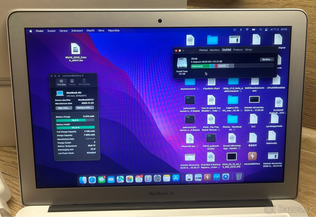 TOP/MacBook Air 2017/8GB RAM/nová baterie + adaptér/ - 9