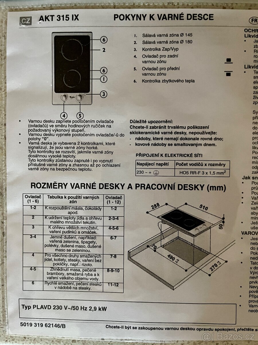 Dvouvaric Whirlpool AKT 315 IX - 9