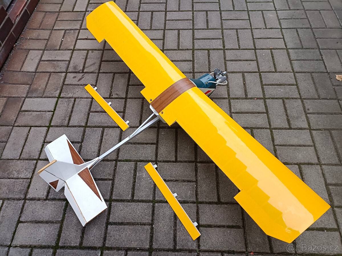 Starší ale nové nelétané rc letadlo motor OS MAX cca nový - 9
