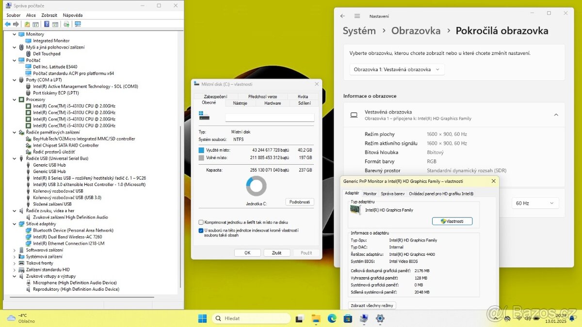 DELL LATITUDE E5440 /i5-4310/16GB/SSD256GB/1600x900/HDMI/W11 - 9