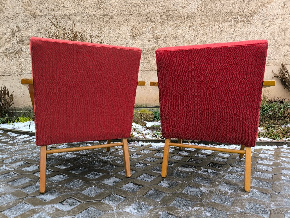 Retro křesla Mier Topolčany - Brusel 60. léta - 9