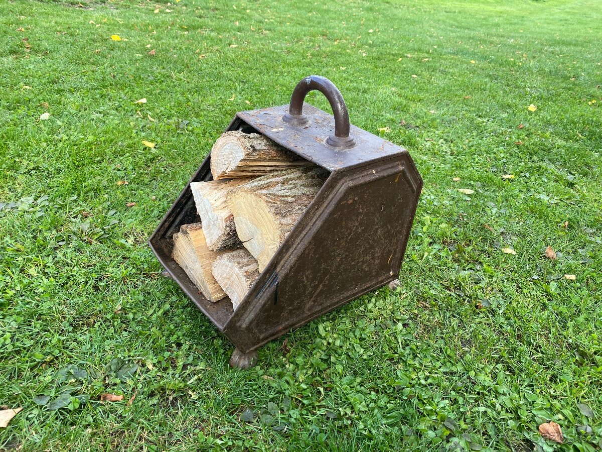 kamna stará příslušenství uhlák starý uhlák popelník - 9