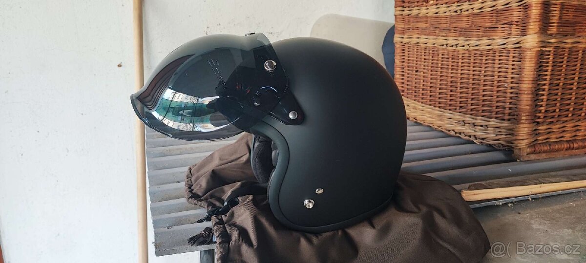 Nová retro přilba velikost M - 9