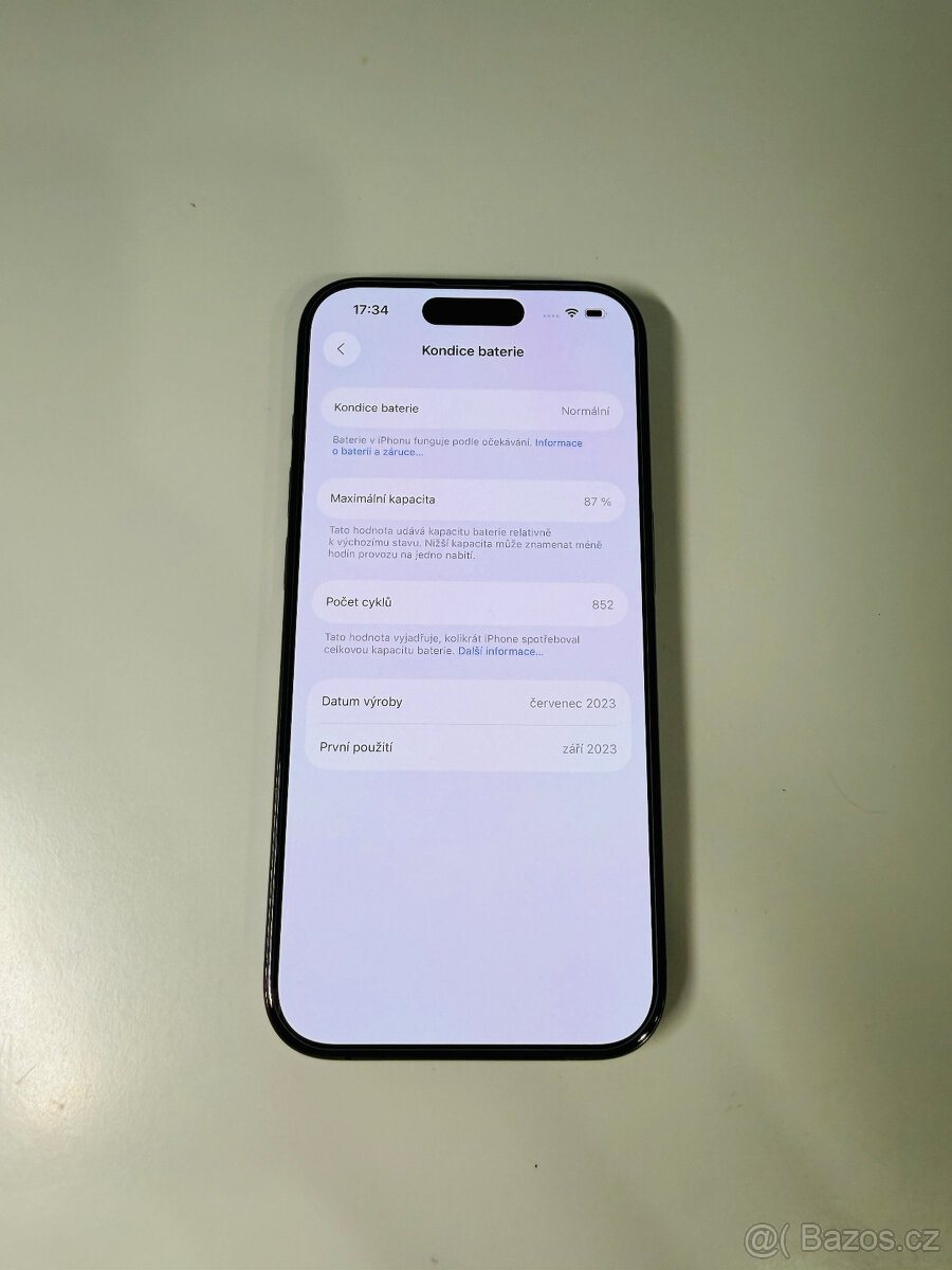 iPhone 15 Pro 128GB Midnight Blue, 87% baterie - 9