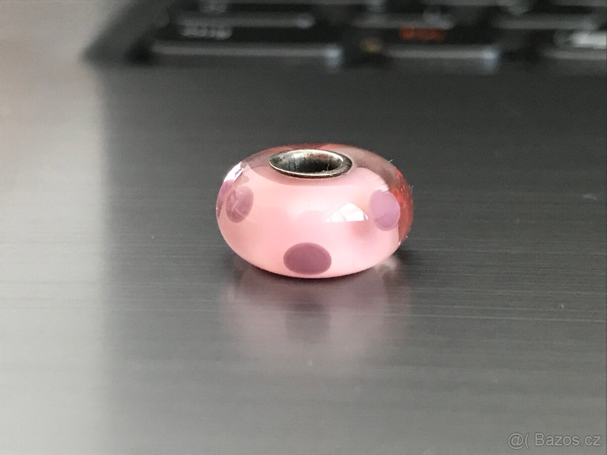 Trollbeads růžové tečky Rare Lila Dot - 9