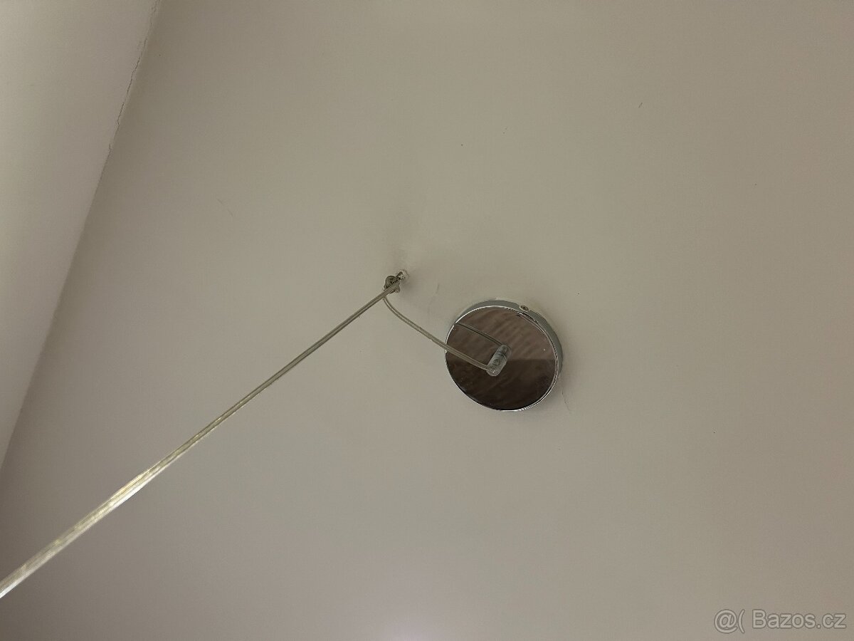 Sada 2 kovových stříbrných lustrů - 9