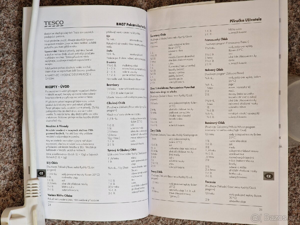 Domácí pekárna chleba. VR, Rudník, TU. Balíkovna 83Kč - 9