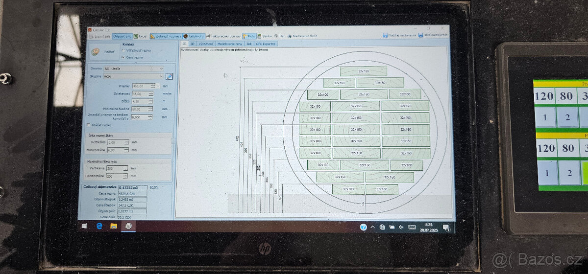 Použitá Dvoukotoučová Úhlová pila PP-550 z Automatikou - 9