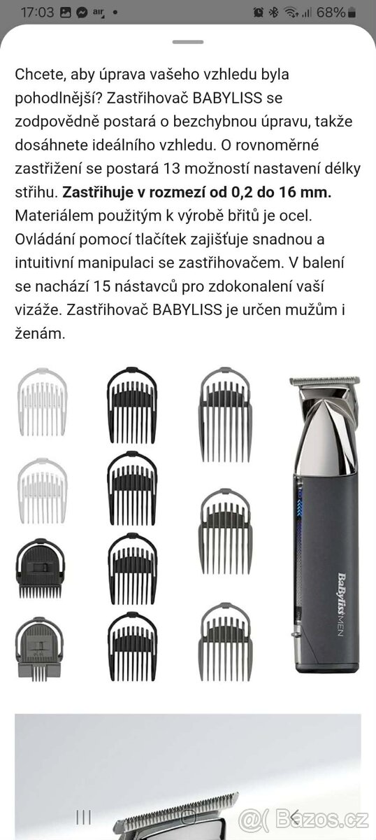 Nový multifunkční zastřihovač Babyliss - 9