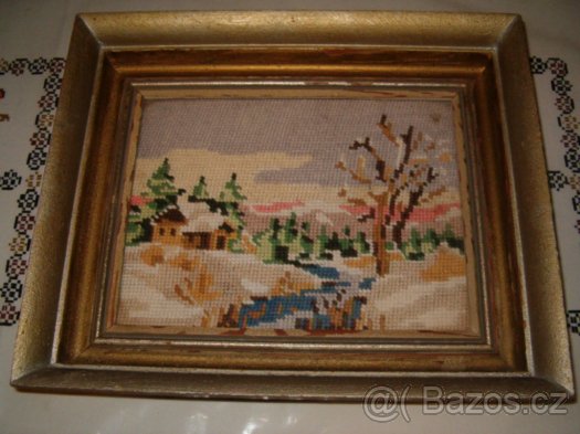 Starší obrazy, vyšívaný obrázek - 9