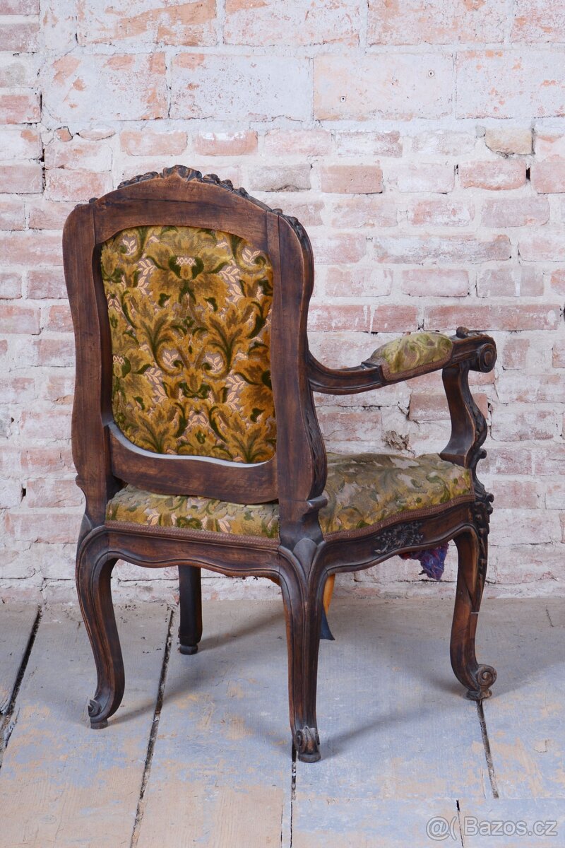 Historické barokní křeslo - 9