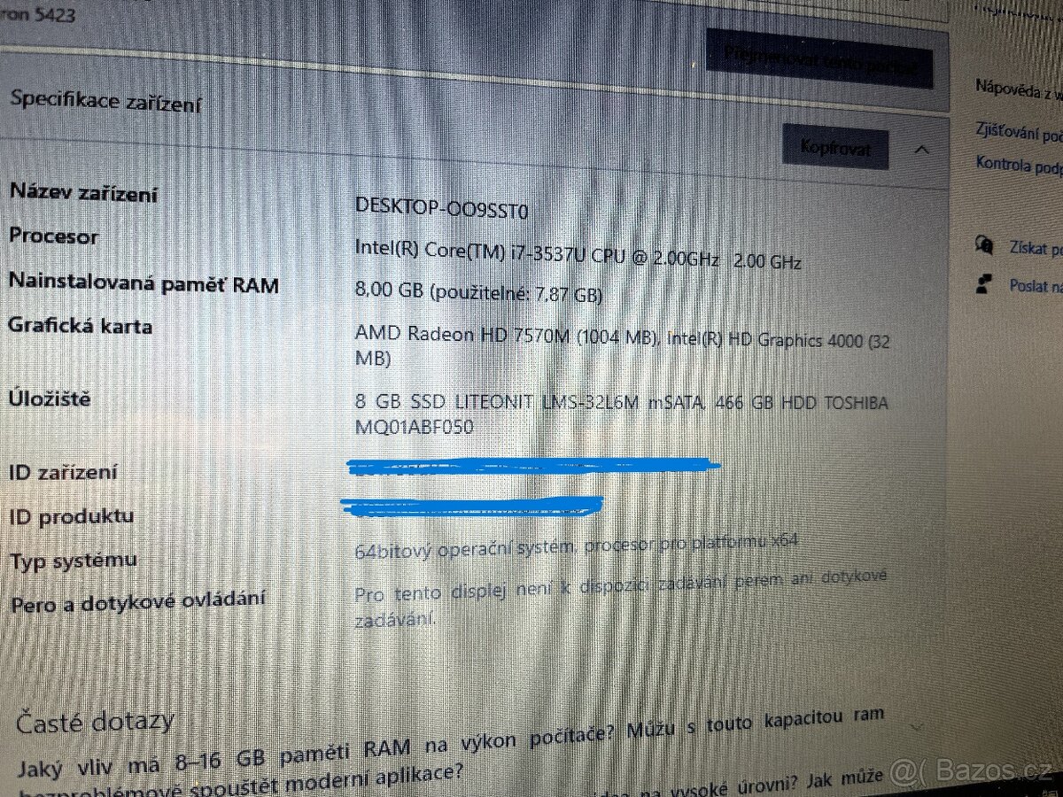 Ultrabook Dell Inspiron 5423 - 9