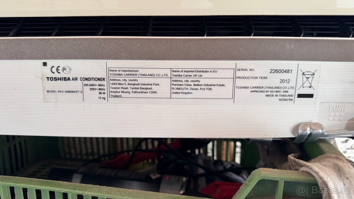 Klimatizace Toshiba – venkovní + vnitřní jednotka komplet - 9