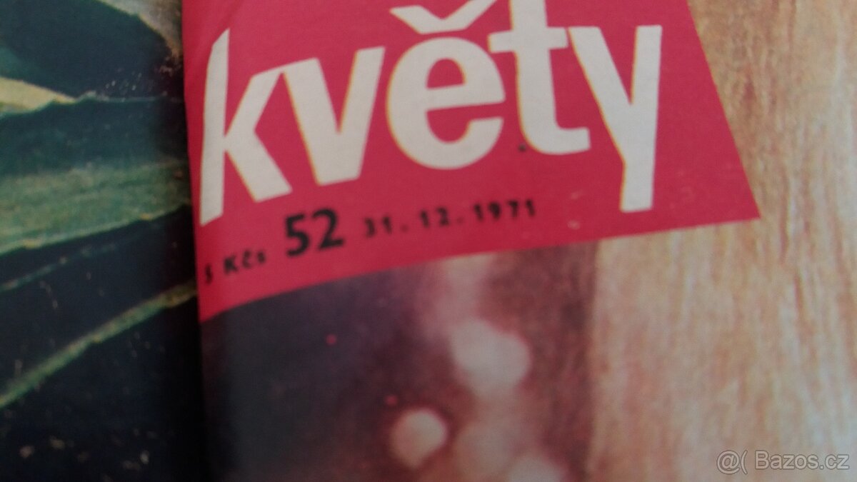 Časopis Květy svázaný ročník 1971 v pevné knize - 9