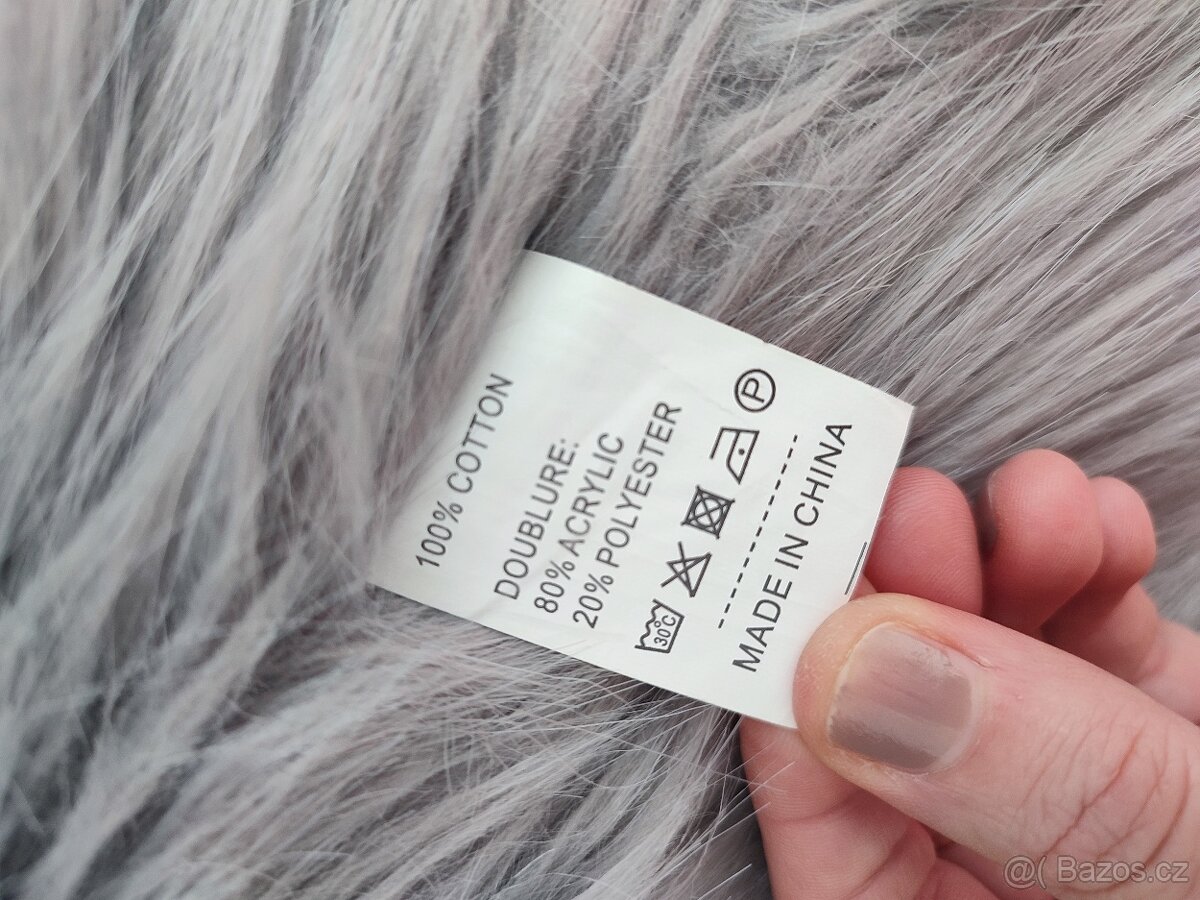 Riflová bunda s kožichem - 9