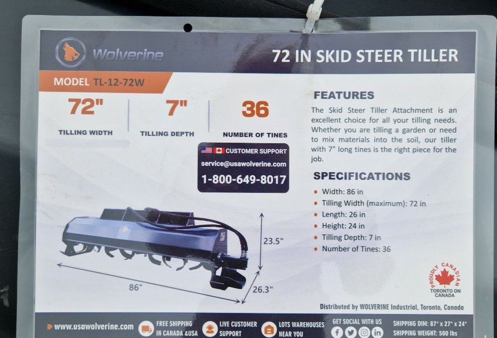 Profi rotavator 183 cm na smykáč - 9