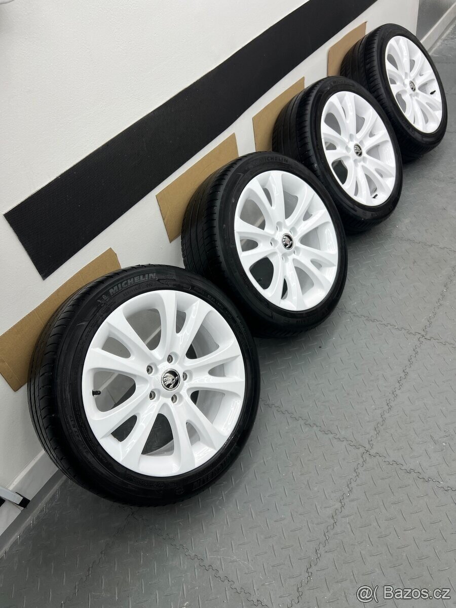 Originál Škoda Alu Trifid R17 5x112 NOVÝ KOMAXIT - 9