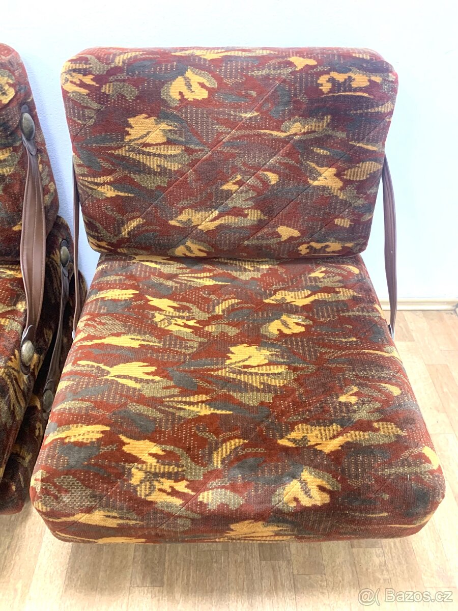 Retro kresla 70. léta rozkládací - 9