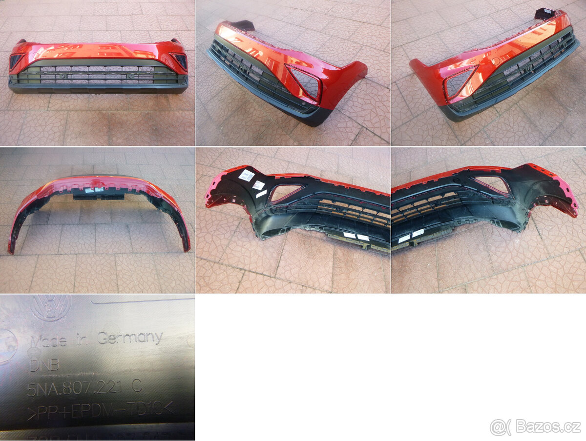 VW Tiguan II lift orig nárazník 5NA807221C kapota 5NN - 9