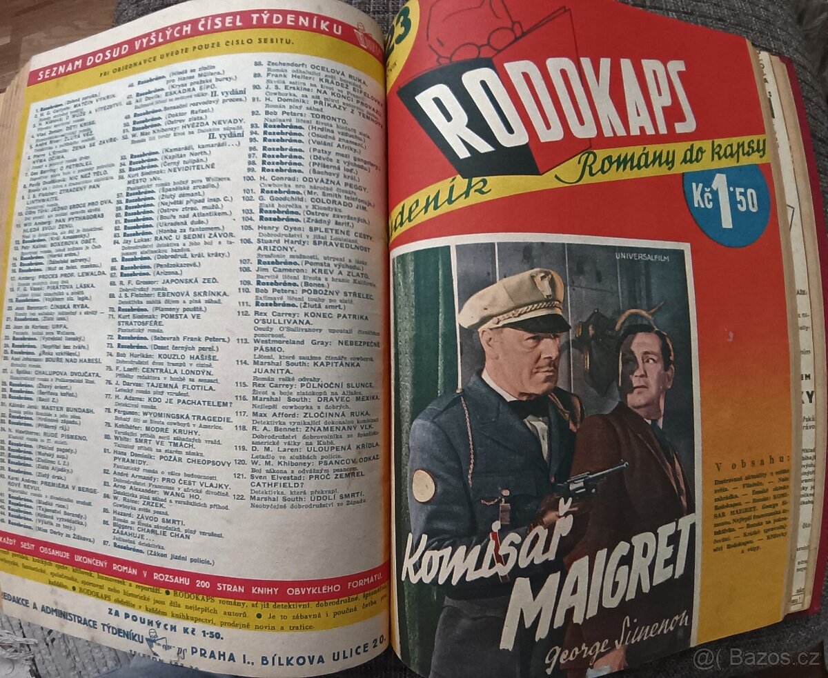 10 x vázaný starý časopis Rodokaps 7. - 9