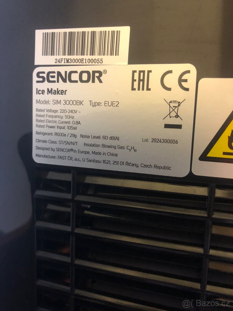 Výrobník ledu Sencor sim 3000bk - 9