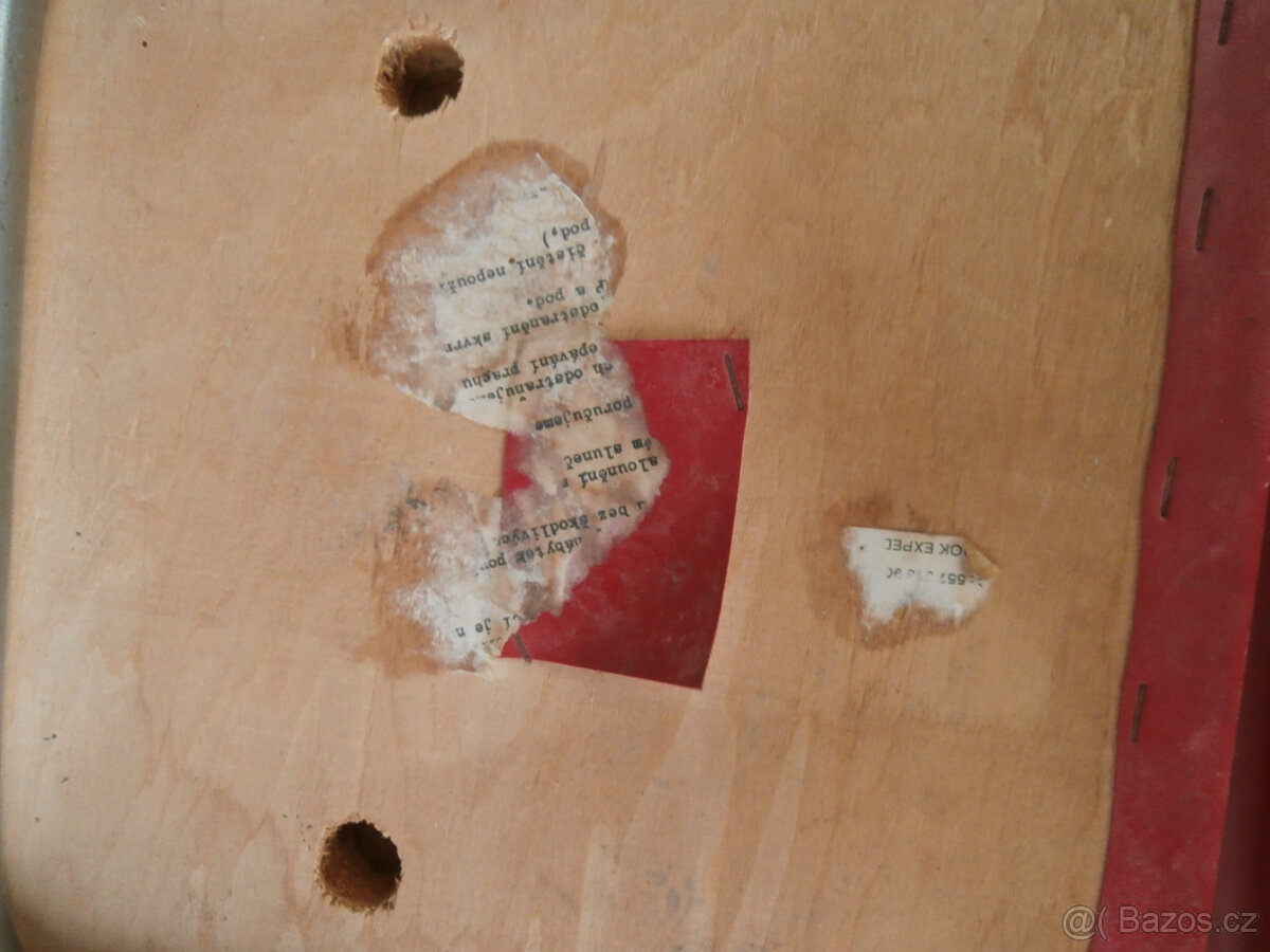 Židle 3 kusy kovová čalouněná RETRO celek za 500 kč - 9