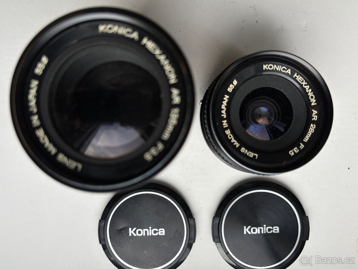 Konica FS-1 se 2 objektivy Konica Hexanon AR -povánoční slev - 9