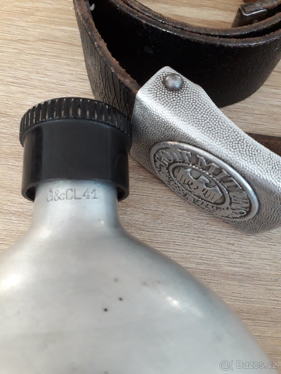 Opasek Vehrmacht a lahev vse ORIGINAL - 9