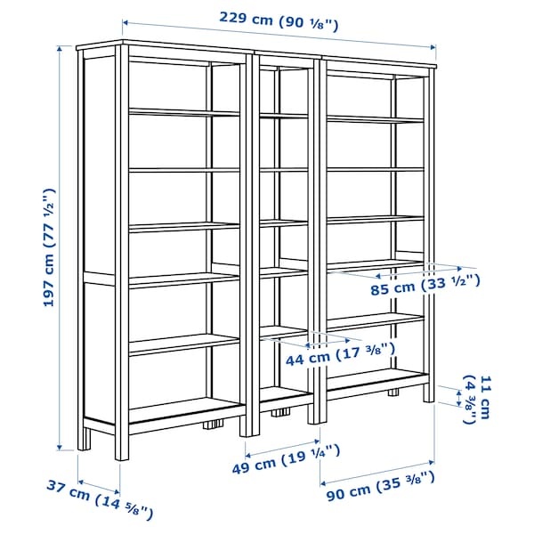 Rohová skříň ikea Hemnes - 9