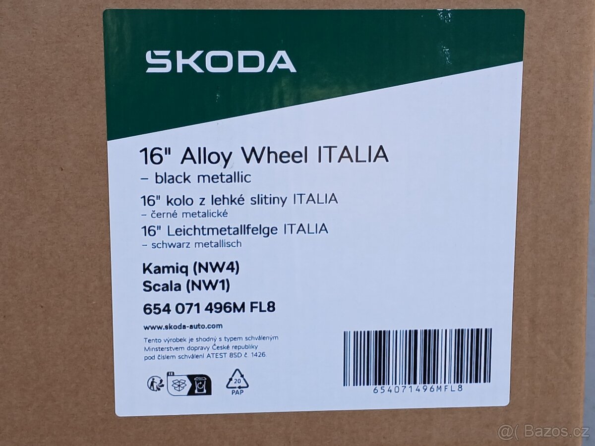 Nová kompletní letni kola Škoda Scala 205/55/16 - 9