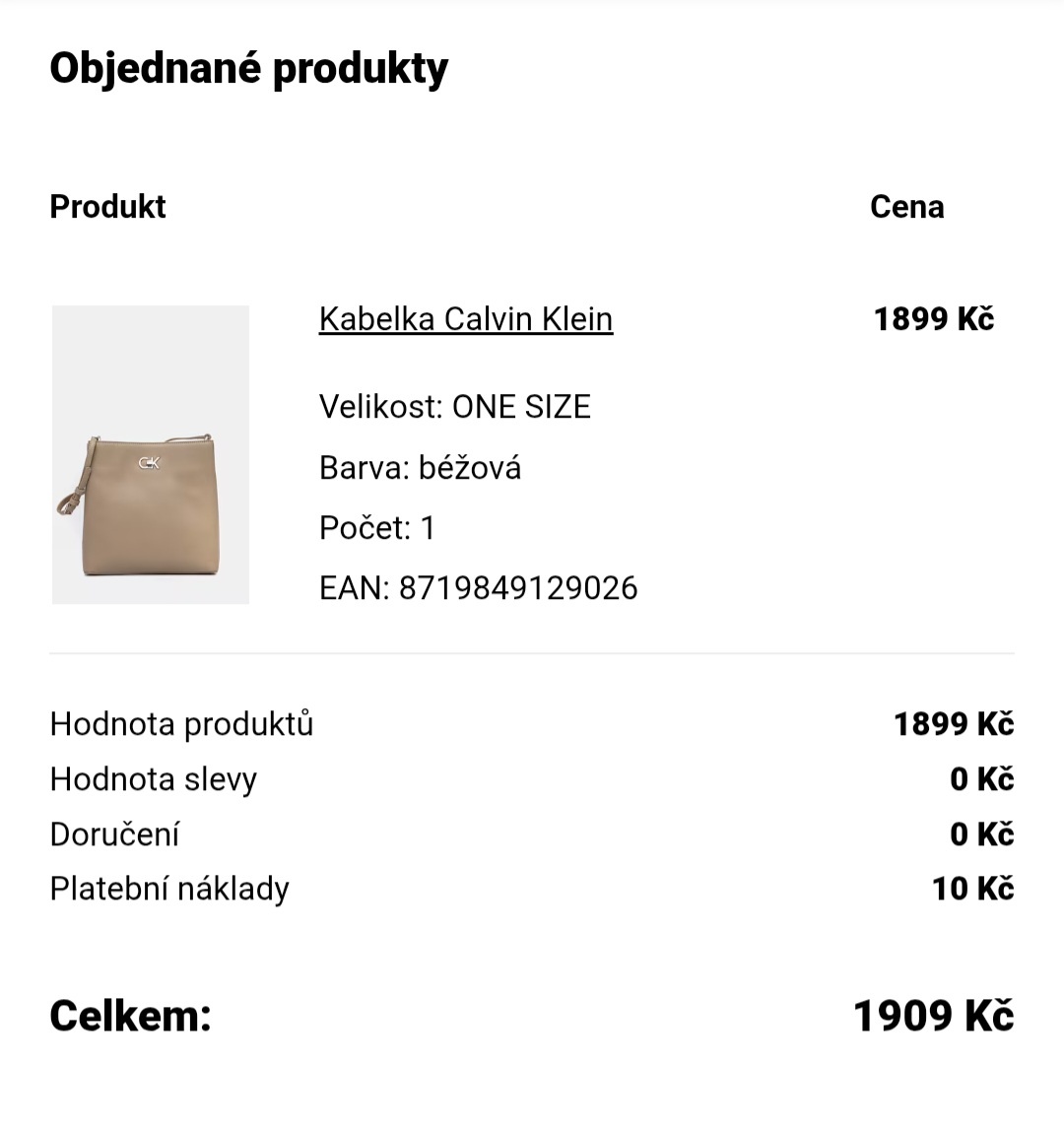 Kabelka Calvin Klein NOVÁ - 9