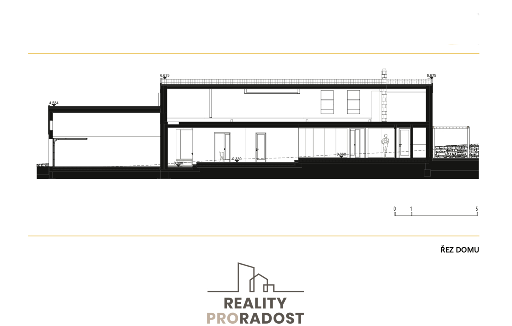 Prodej stavebního pozemku 814 m² s projektem na RD 5+kk - 9