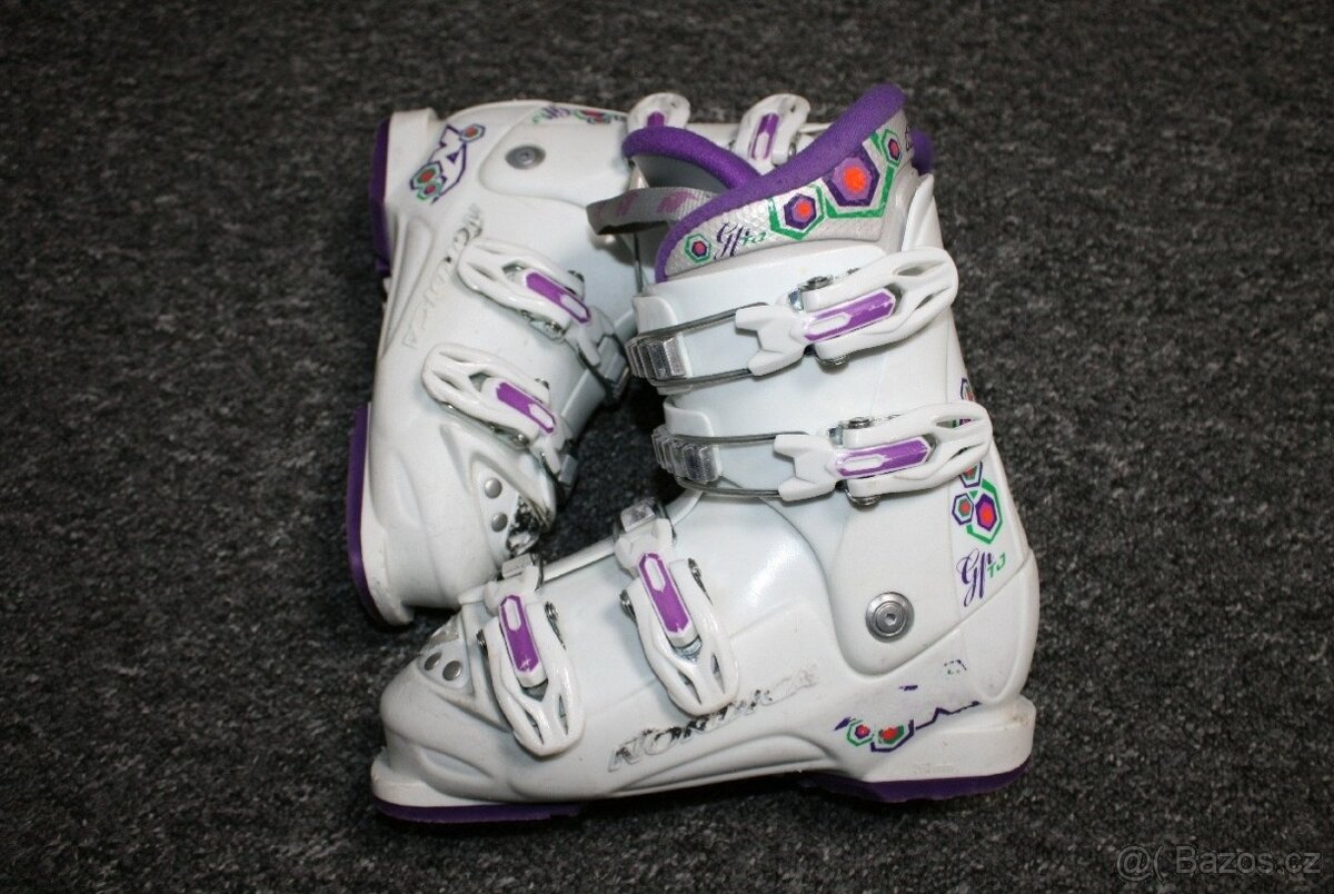 dívcí lyže tecno 120 cm , lyžáky - 9