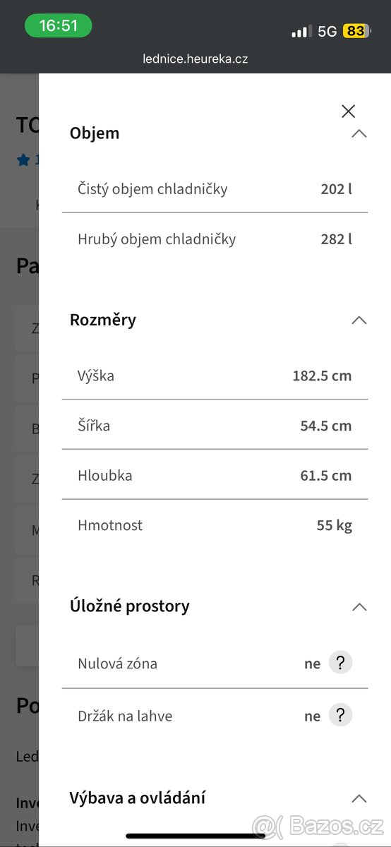TCL lednice s mrazákem RP282BSE0 - 9