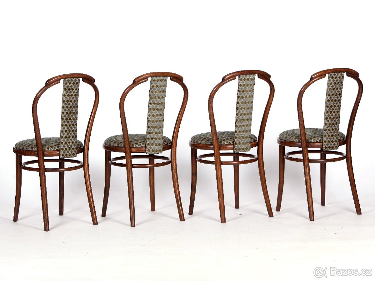 Jídelní židle po renovaci, buk, 4 kusy. - 9