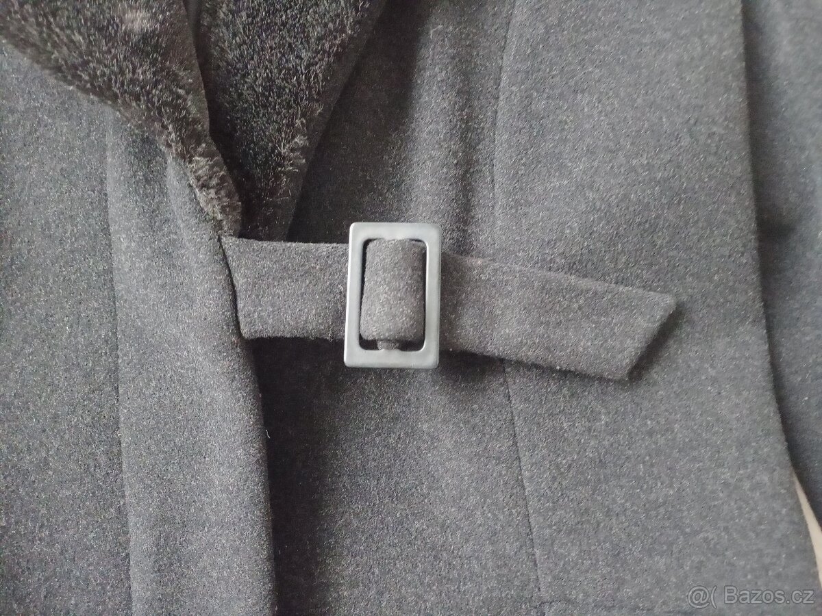 Vlněný kabát s kašmírem vel. 40/L - 9