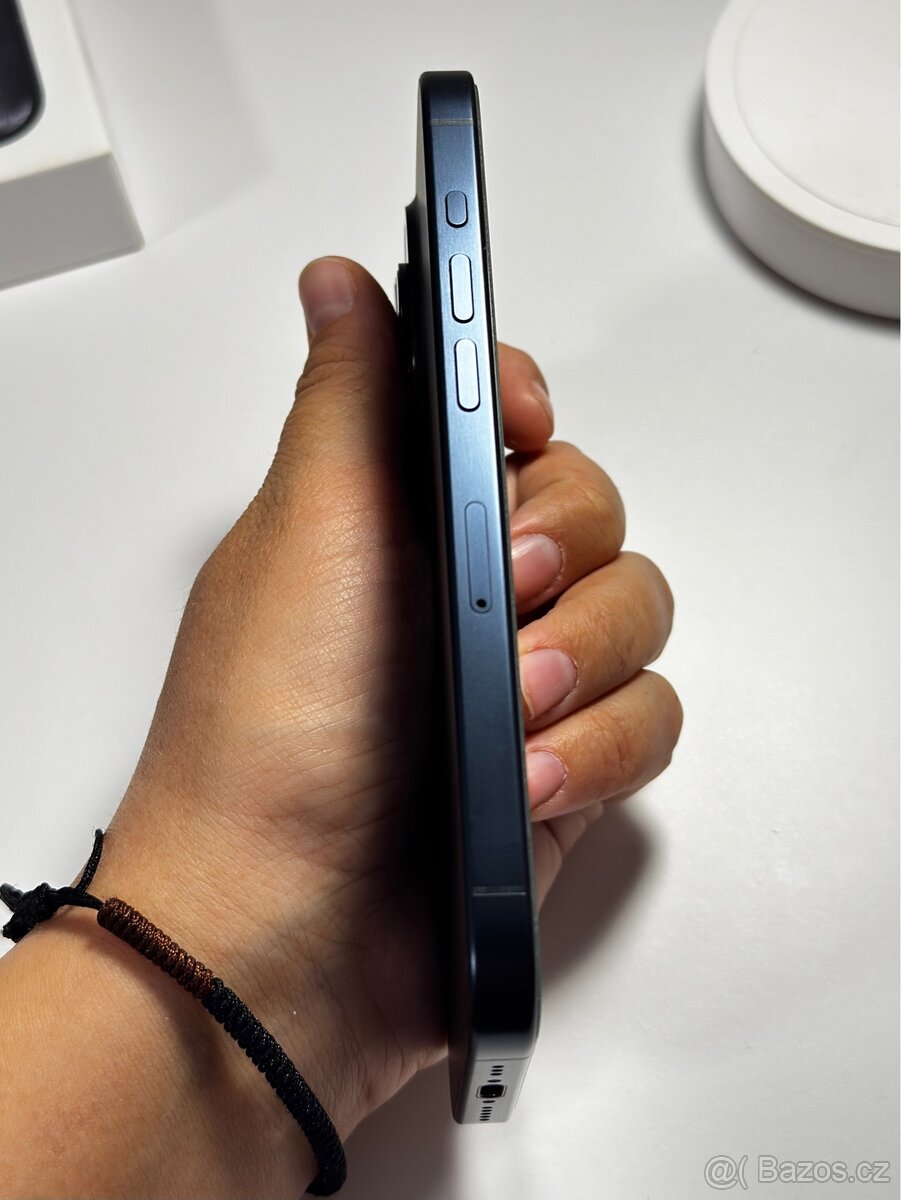 Apple iPhone 15 Pro, 256GB modrý titan, záruka 11.01.2026 - 9
