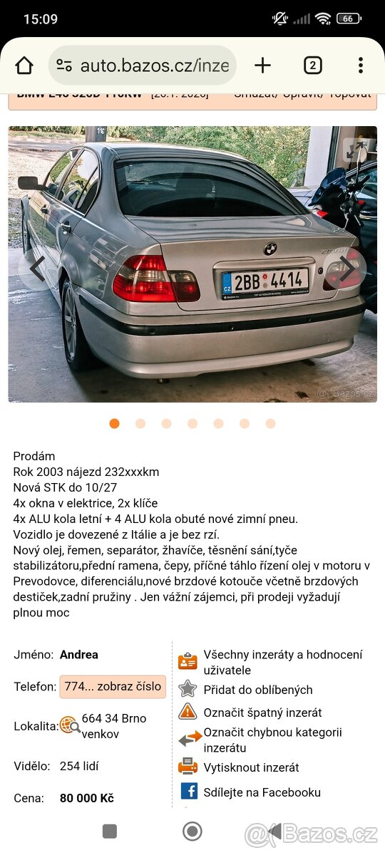 BMW E46 320D 110KW ROK 2003 - 9