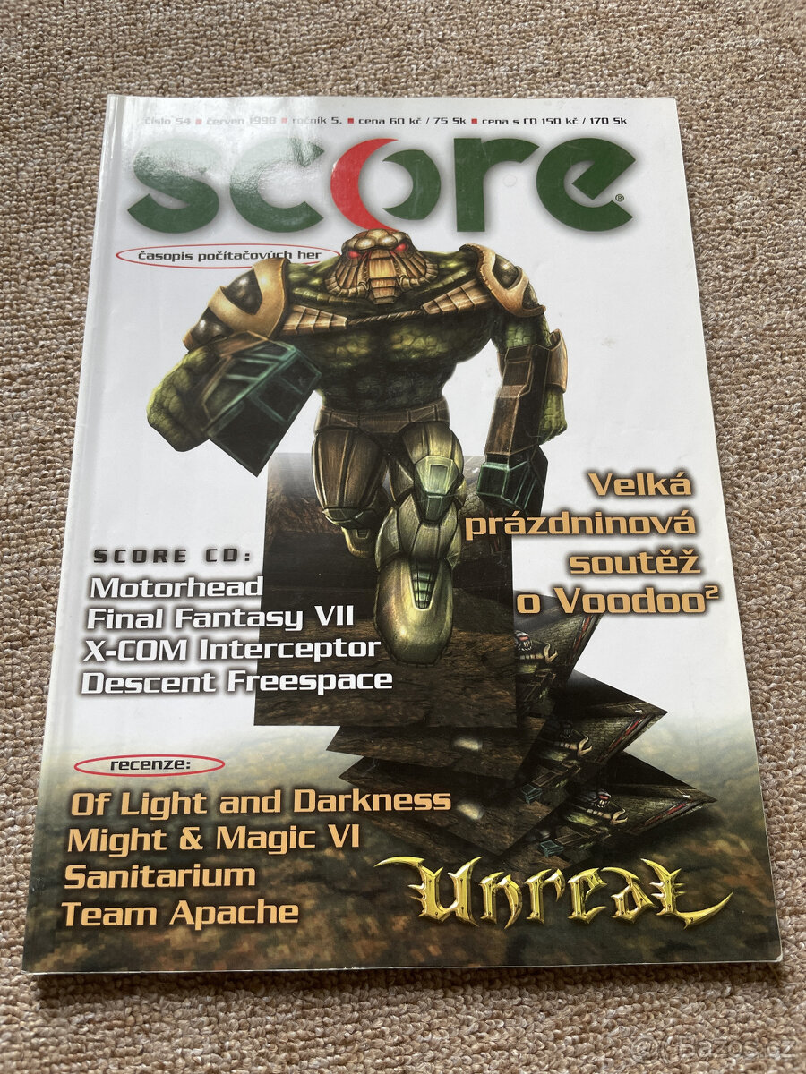 Časopis Score: 40 čísel, ročníky 1,2,3,4,5,6,7,8,13,15 - 9