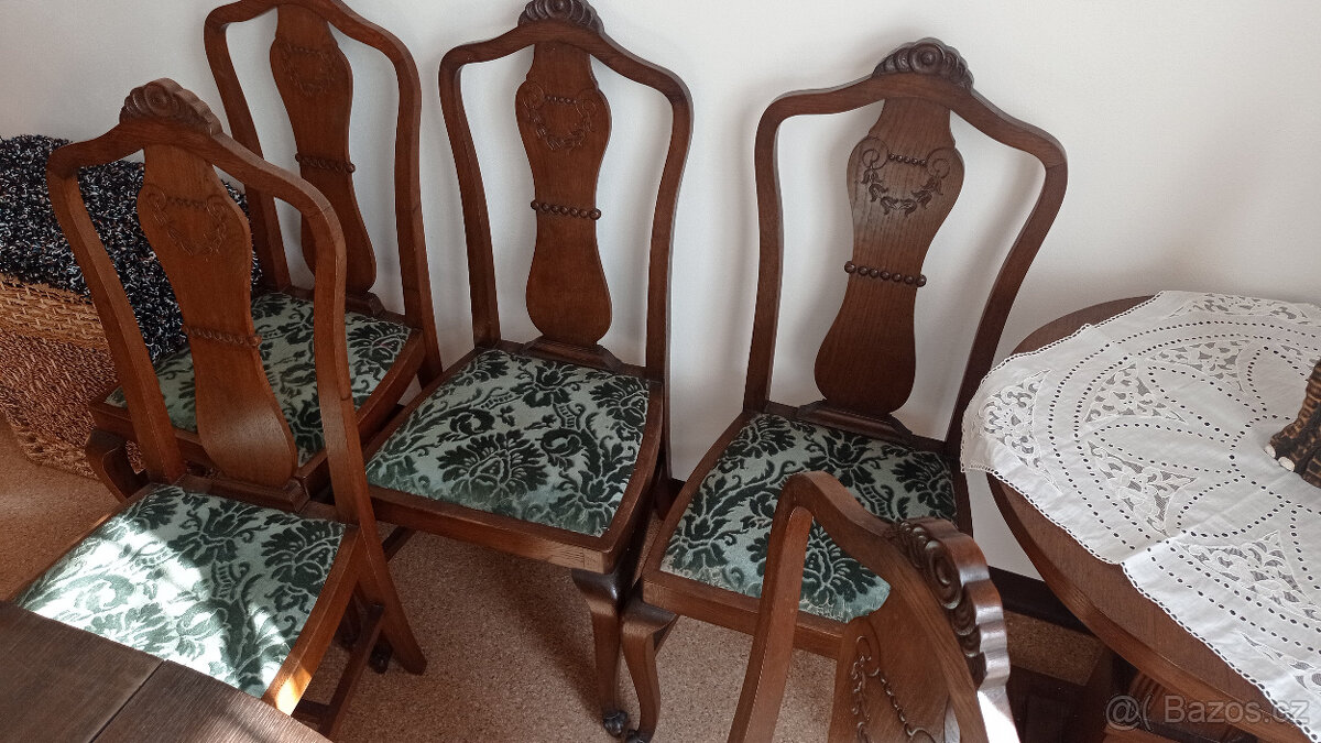 Starožitný stůl oválný - 9