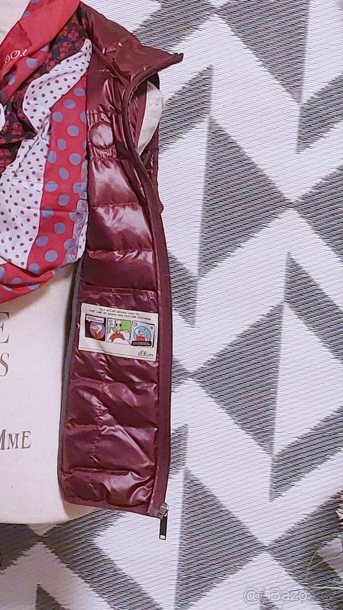 LEHOUNKÁ PÉŘOVÁ VESTA + ŠÁTEK - OBOJÍ OD S´OLIVER-vel.38 - 9