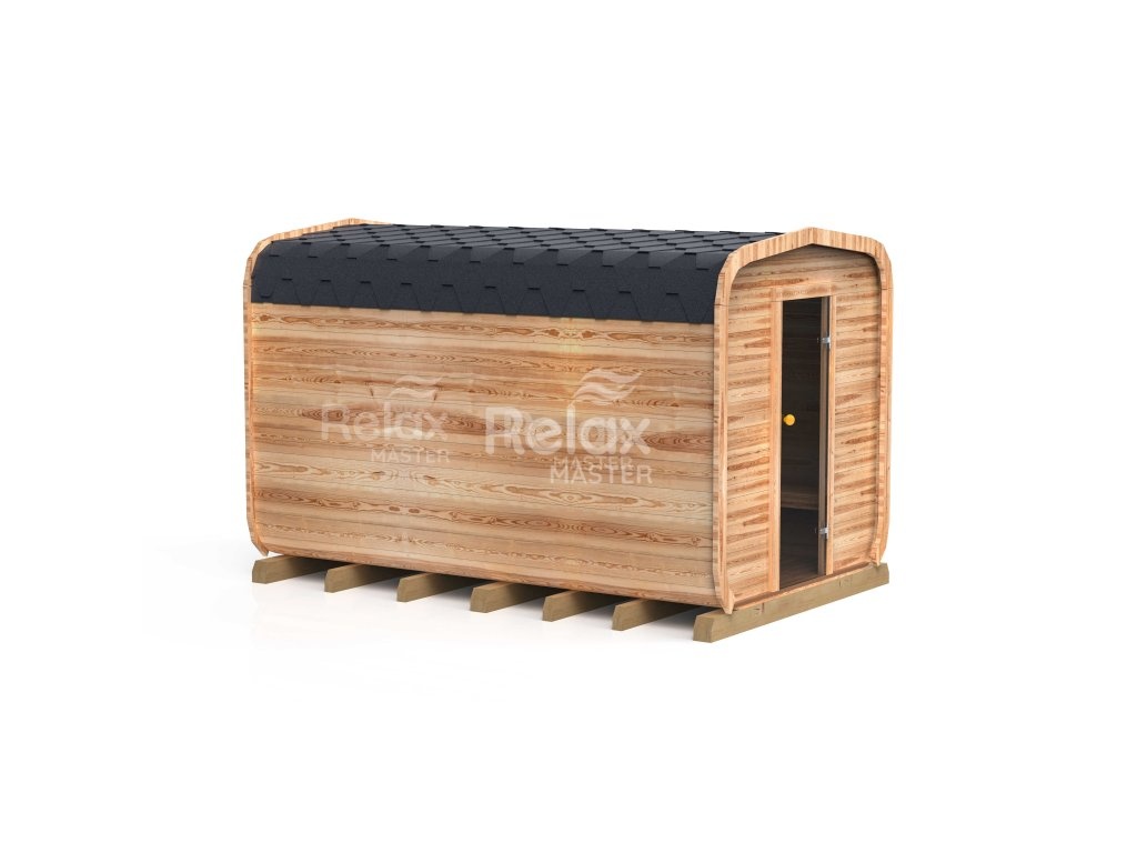 Zahradní finská sauna 4M CUBE s předsíní - 9