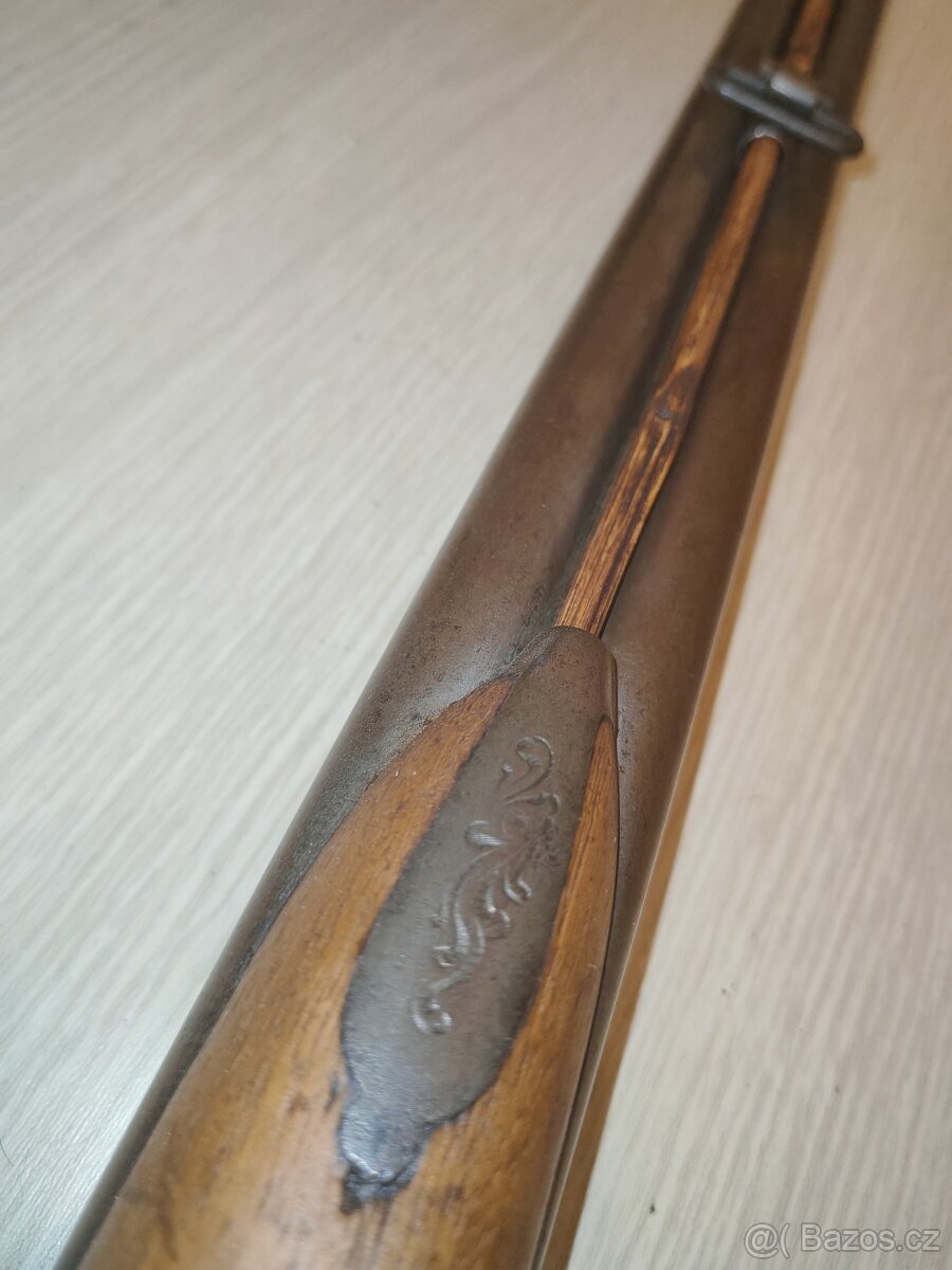 Starožitná perkusní brokovnice - TOP stav.. - 9