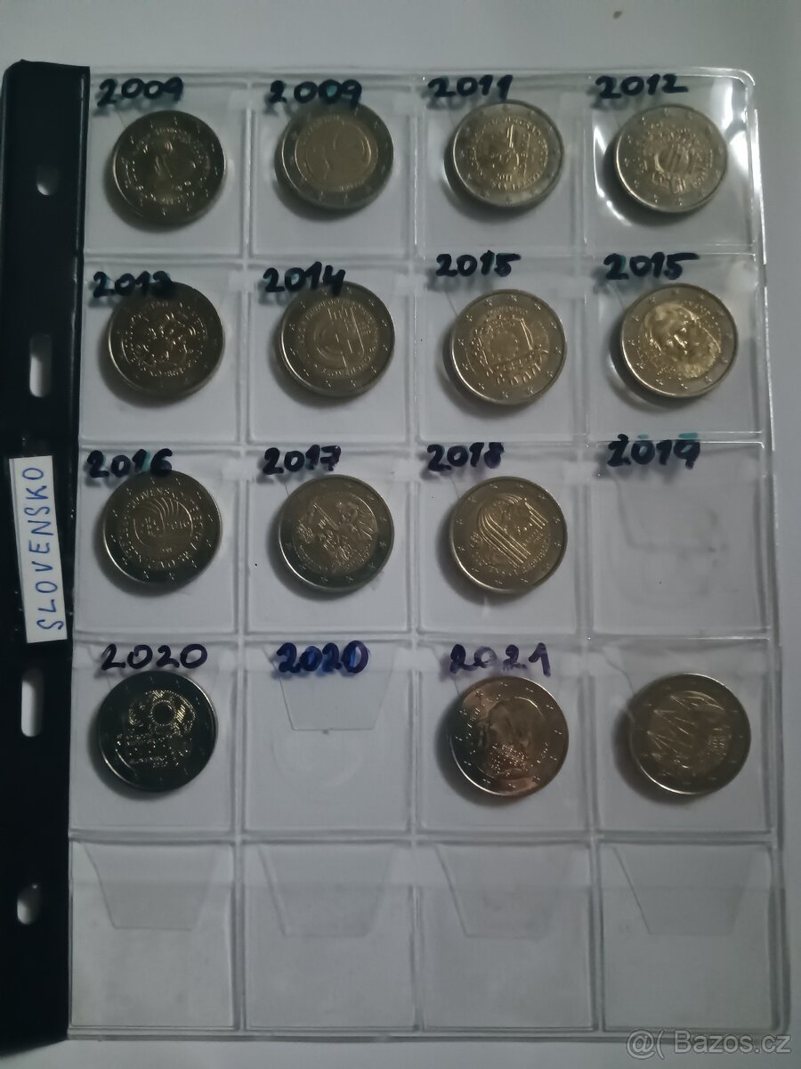 Sbírka euromincí 2€ ca 200ks - 9