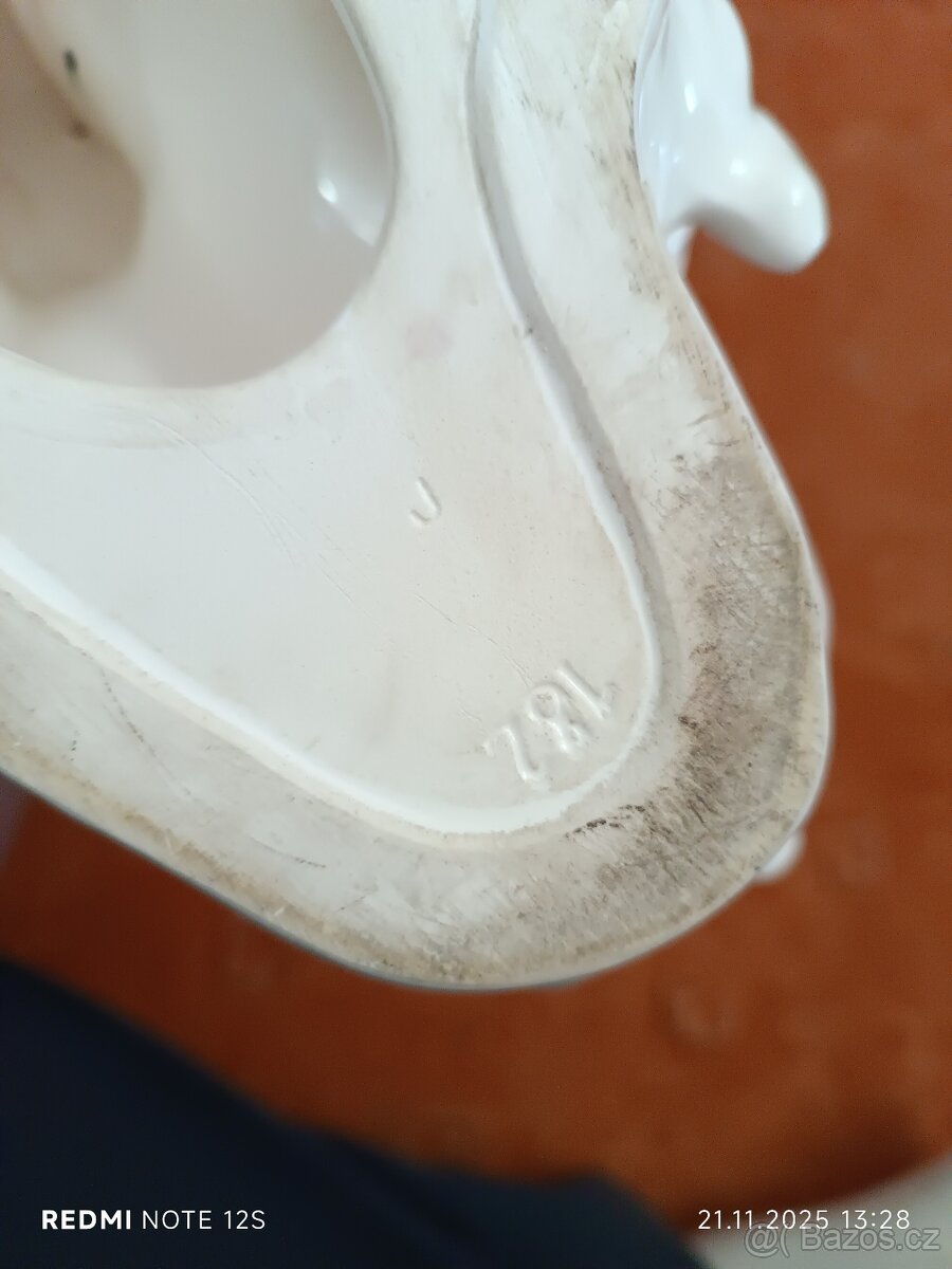 Soška porcelán royal dux štvanice jelen - 9