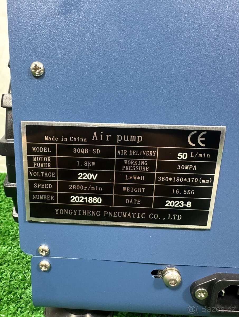 Nový vzduchový kompresor 300 bar PCP - 9