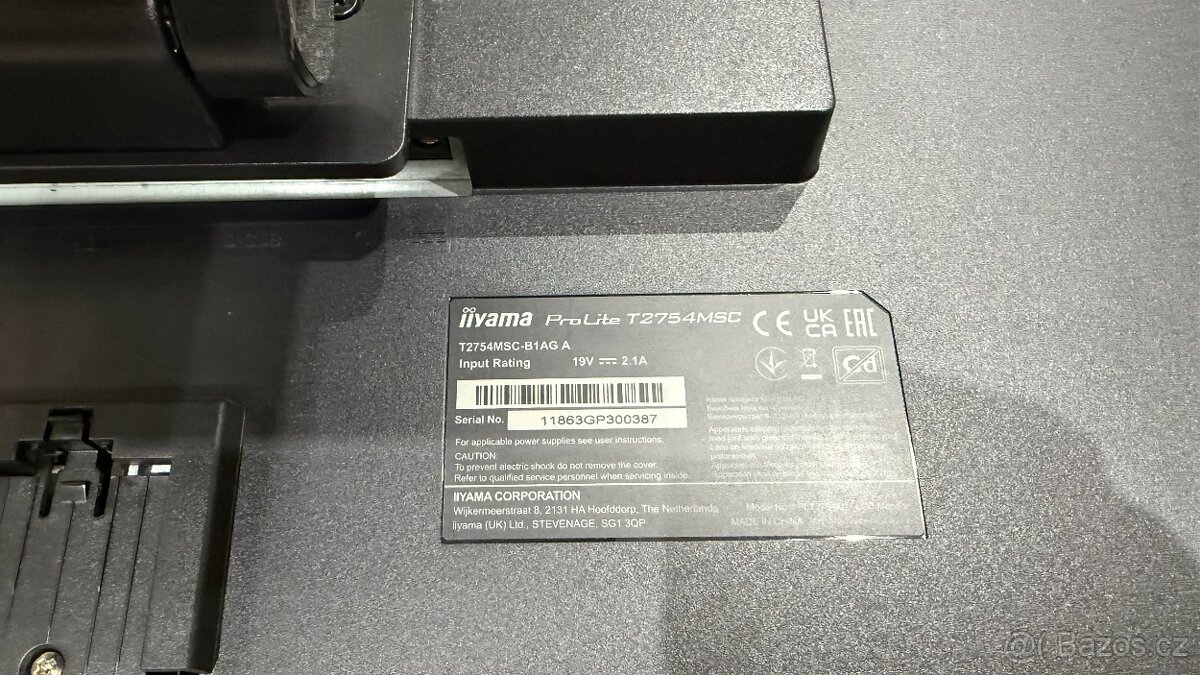 27" iiyama ProLite T2754MSC-B1AG - dotykový monitor - 9